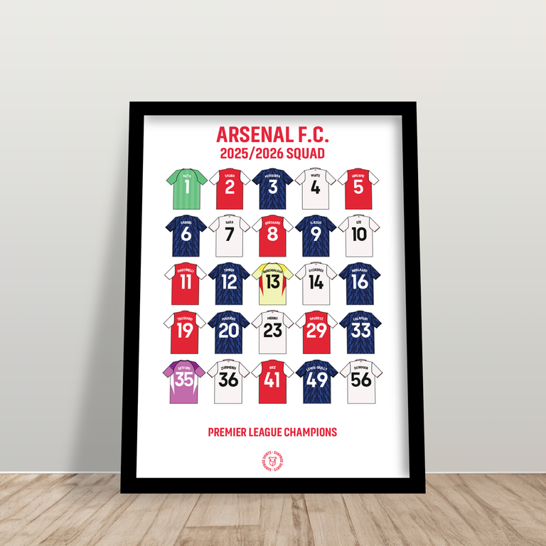 Arsenal 'Champions 2025/2026' Voetbalshirt Opdruk