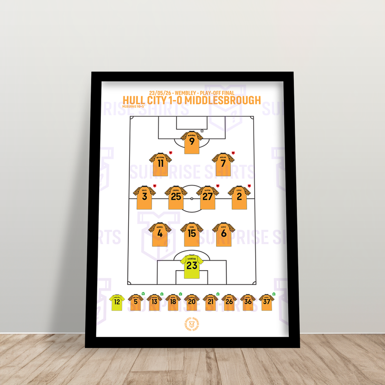 Hull City 1-0 Middlesbrough - Championship Playoff - Speciale Editie Voetbalprint