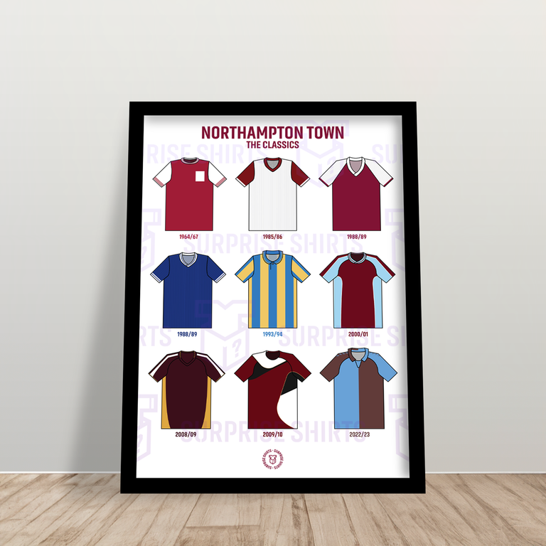 Northampton Town 'The Classics' Voetbalshirt Print
