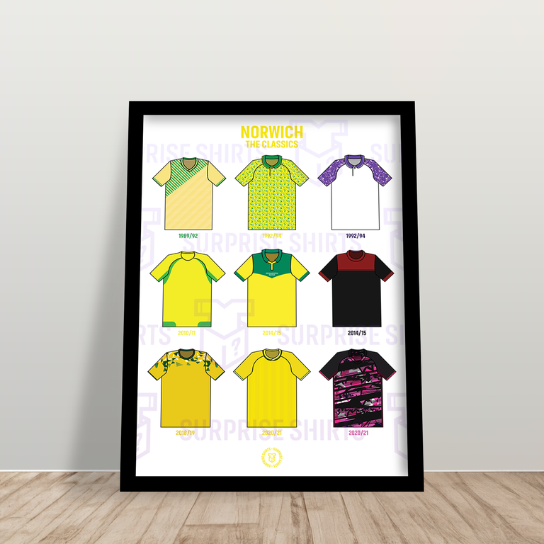 Norwich City 'The Classics' voetbalshirtprint