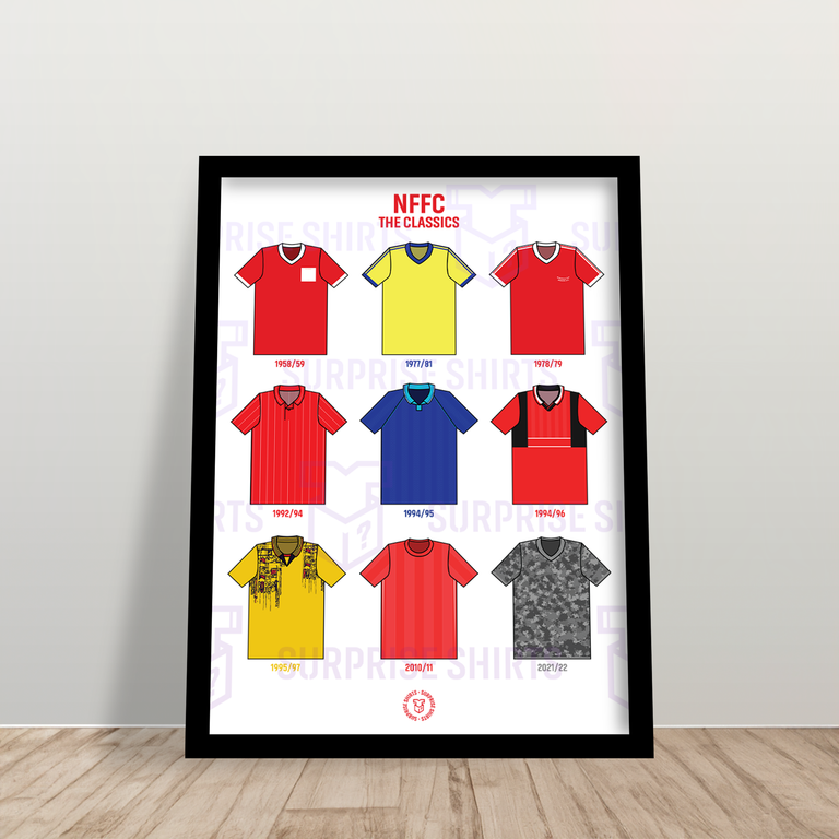 Nottingham Forest 'The Classics' Voetbalshirt Print