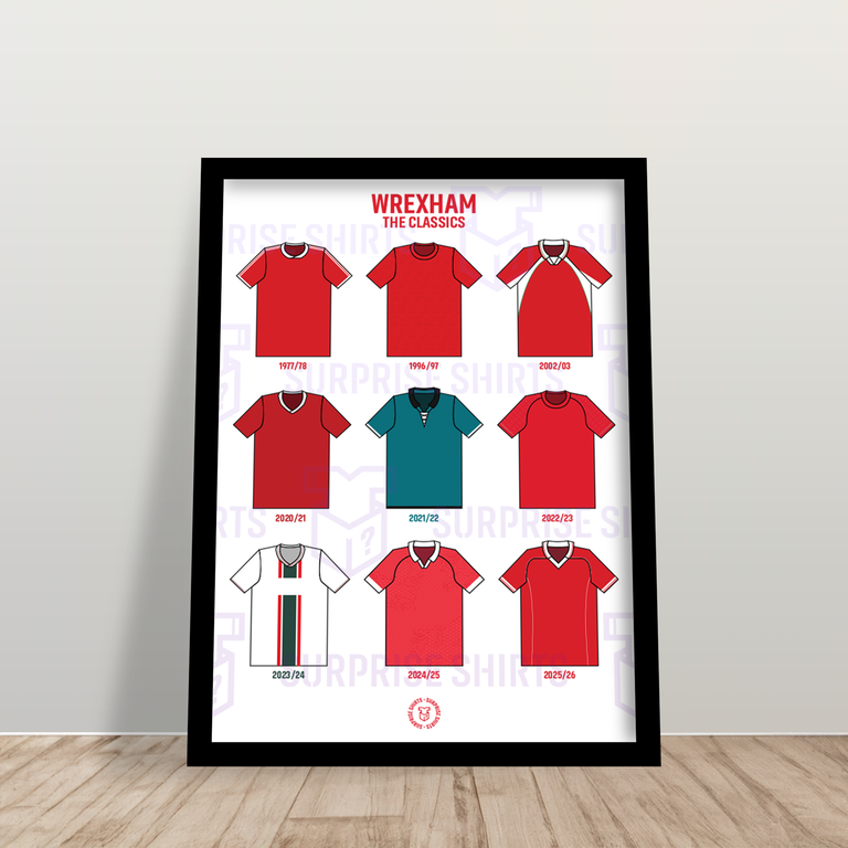 Wrexham 'The Classics' Voetbalshirt Print