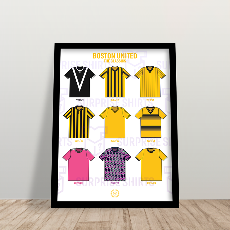 Boston United 'The Classics' Voetbalshirt Print
