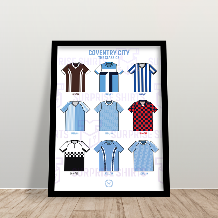 Coventry City 'The Classics' Voetbalshirtprint