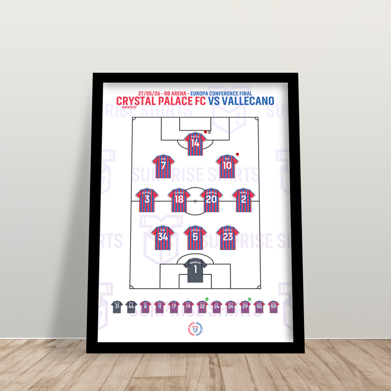 Crystal Palace 1-0 Rayo Vallecano - Conference League - Speciale Editie Voetbalprint