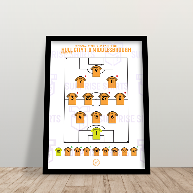 Hull City 1-0 Middlesbrough - Championship Playoff - Speciale Editie Voetbalprint