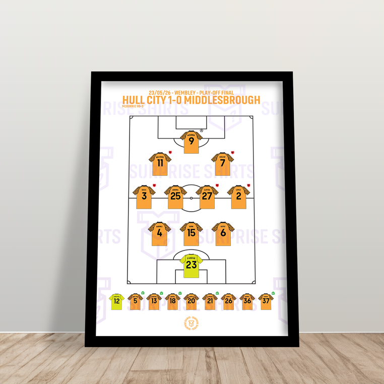 Hull City 1-0 Middlesbrough - Championship Playoff - Speciale Editie Voetbalprint