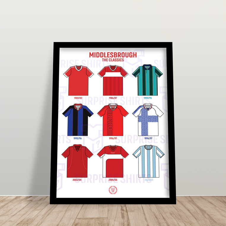 Middlesbrough 'The Classics' Voetbalshirt Print