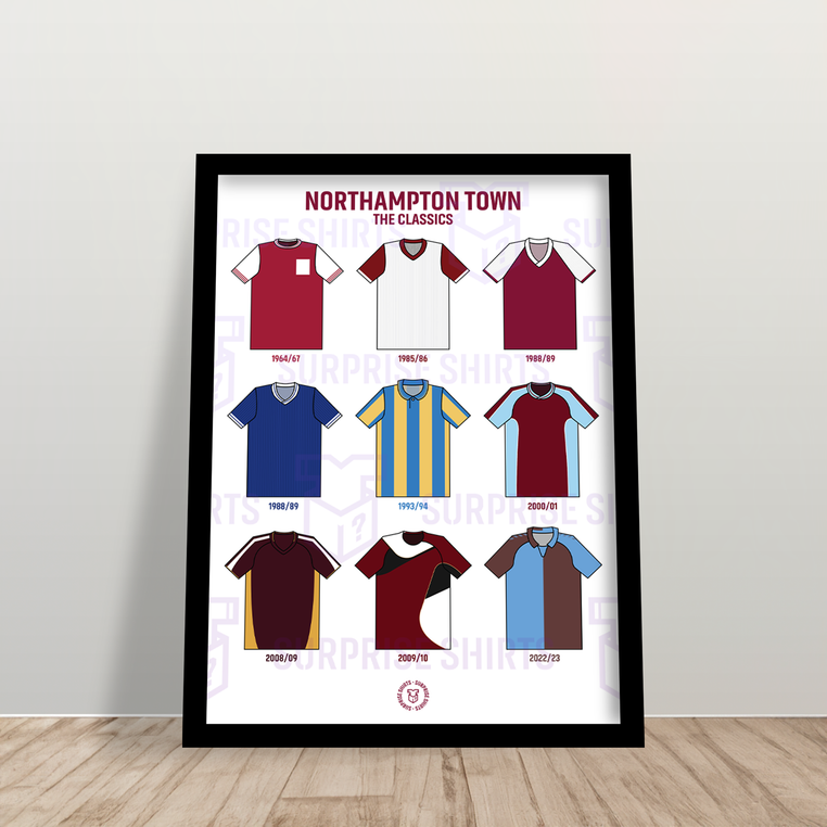 Northampton Town 'The Classics' Voetbalshirt Print