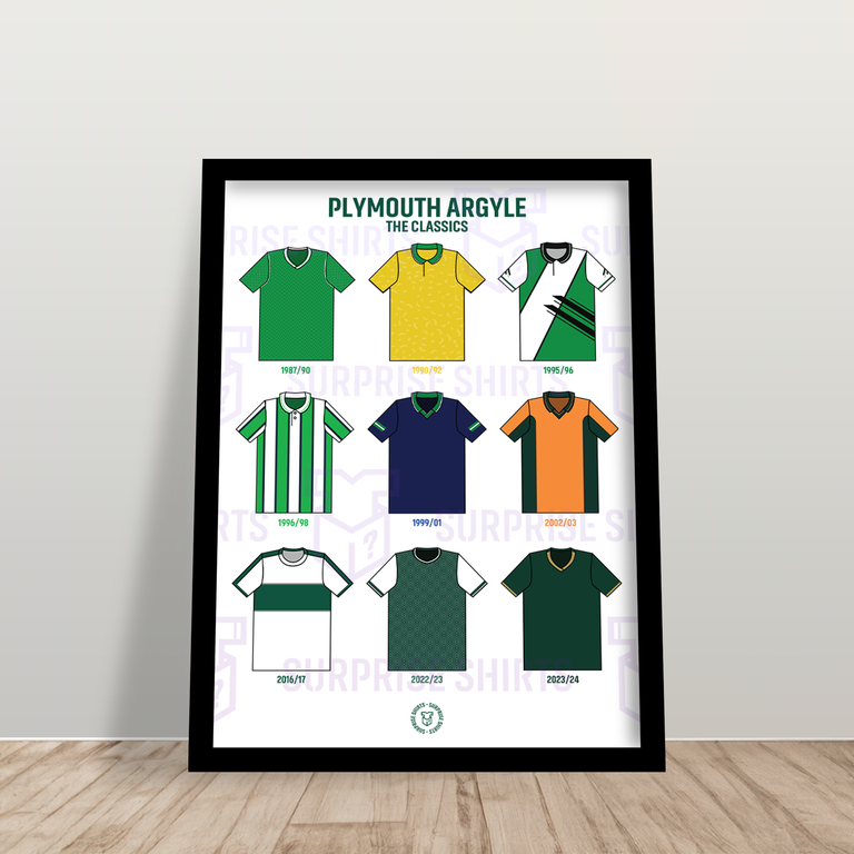 Plymouth Argyle 'The Classics' voetbalshirtprint