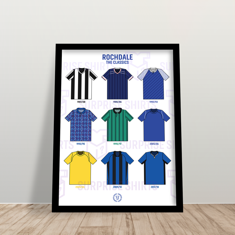 Rochdale 'The Classics' voetbalshirtprint