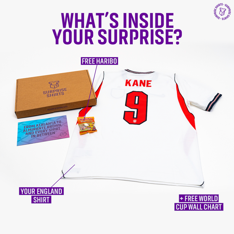 Verrassingsshirt Box | Engelse Editie | Volwassene